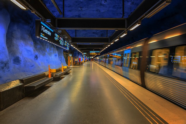 Stockholms tunnelbana. Bild från T-centralen
